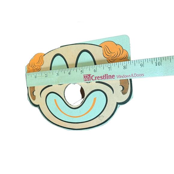 Paper Clown Masks (2) VTG Dress Up Halloween Spooky Season Circus READ NOTE - Picture 5 of 7